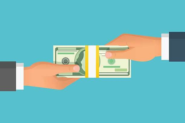 Build Wealth and Give Building wealth and donating - illustration of giving